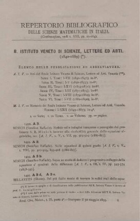 Repertorio bibliografico delle scienze matematiche in Italia.