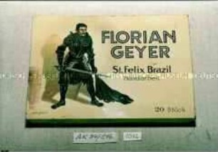Blechdose für 20 Stück Zigarillos? "FLORIAN GEYER St. Felix Brazil Handarbeit"