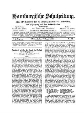 Inwieweit gebührt der Kunst ein Einfluß auf die Erziehung? : (Schluß)