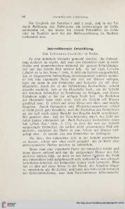 25: Intermittierende Entwicklung