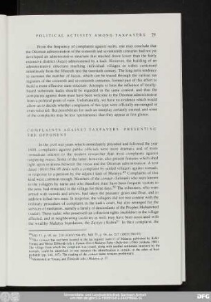 Complaints Against Taxpayers Presenting The Opponent