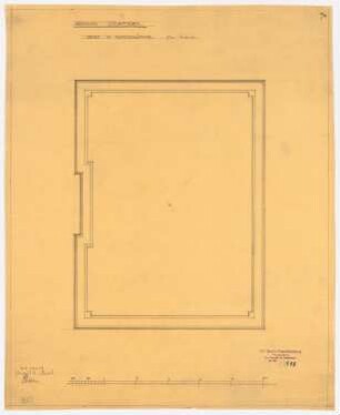 Wohnhaus Kretzer, Berlin-Tiergarten: Herrenzimmer: Deckengrundriss 1:25