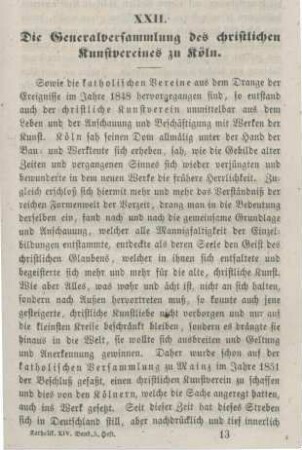 193-201 Die Generalversammlung des christlichen Kunstvereines zu Köln