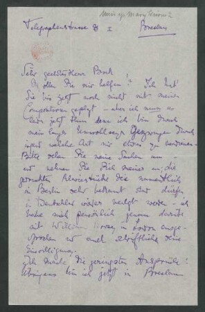 Brief an Hugo Bock : 06.06.1888