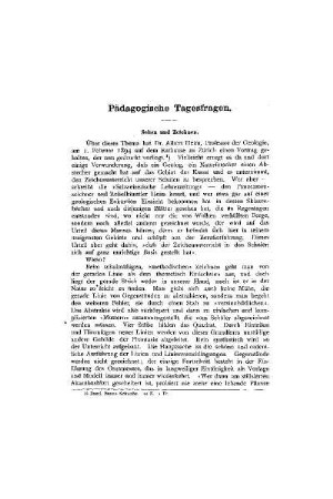 Pädagogische Tagesfragen