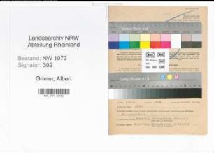 Entnazifizierung Albert Grimm , geb. 12.01.1900 (Lehrer)