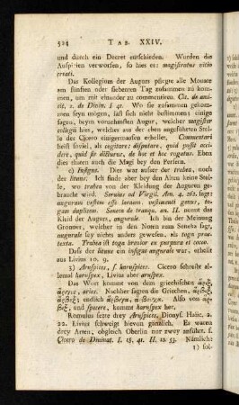 524-533, 3. Aruspices; 4. Fratres Aruales; 5. Fratres aruales.
