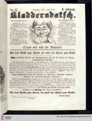 Hefte 27-31, Juli 1849