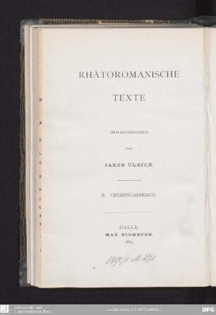 Bifrun's Uebersetzung des Neuen Testaments : (Vorworte, Ev. Matthaei, Ev. Marci)