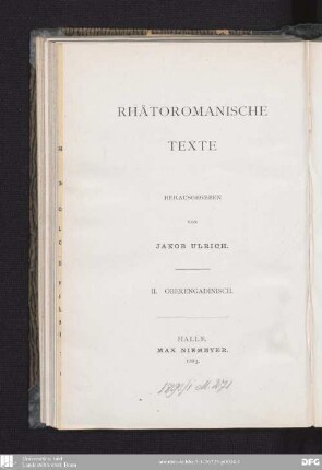 Bifrun's Uebersetzung des Neuen Testaments : (Vorworte, Ev. Matthaei, Ev. Marci)