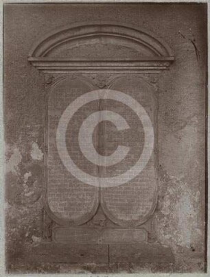 Epitaph Andersch auf dem Friedhof Bunzlau