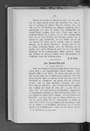 Zur Janibal=Chronik.