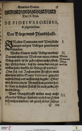 Der IX. Titul