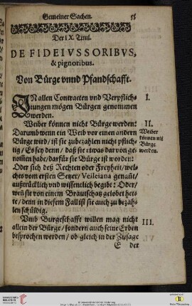 Der IX. Titul