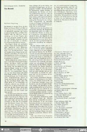 Das Besteck : Gebrauchsgegenstände/Geschichte