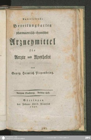 3: Zweyter Nachtrag