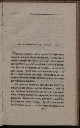 Aus dem December-Stück 1799. Seite 451 - 456.