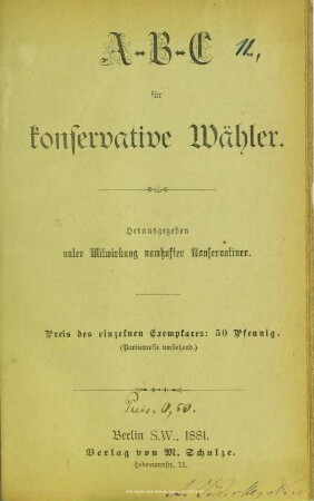 A-B-C für konservative Wähler