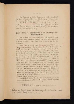Jurisdiktion der Marktvorsteher im Botenwesen und Markthändlern.