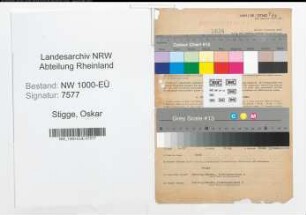 Entnazifizierung Oskar Stigge, geb. 18.03.1890 (Polizeibeamter)