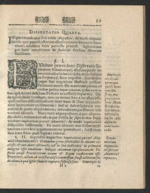 Dissertatio Quarta.