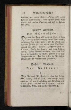 Fünfter Abschnitt. Das Scharlachfieber.