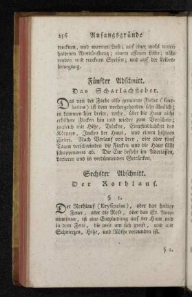 Fünfter Abschnitt. Das Scharlachfieber.