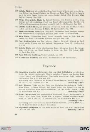 Fayence (Nr. 576-690)