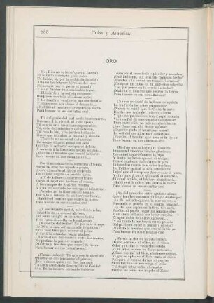 Oro. [Poesía]