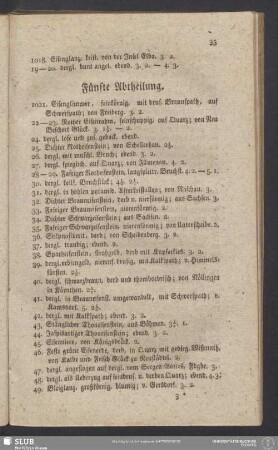 Fünfte Abtheilung