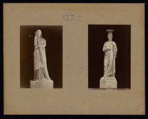 Vatikanische Museen (Apostolischer Palast), Rom: Antikensammlung, Statue der Pudicizia und einer Karyatide