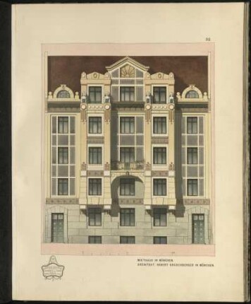 Miethaus in München. Architekt: Robert Graschberger in München.