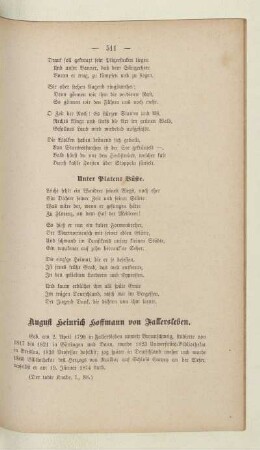 August Heinrich Hoffmann von Fallersleben