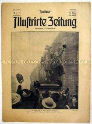 Wochenzeitschrift "Berliner Illustrirte Zeitung" zum Spartakus-Aufstand in Berlin