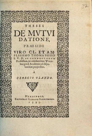 Theses De Mvtvi Datione