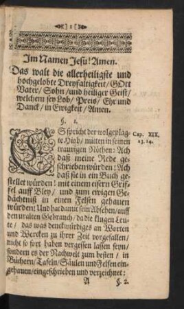Vorbereitungs-Predigt über die güldne Catechism. Lehre.