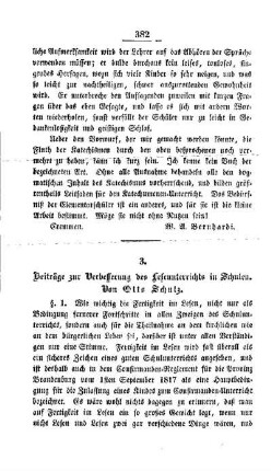 Beiträge zur Verbesserung des Leseunterrichts in Schulen