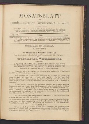 Nr. 116. März. 1893