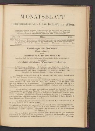 Nr. 116. März. 1893