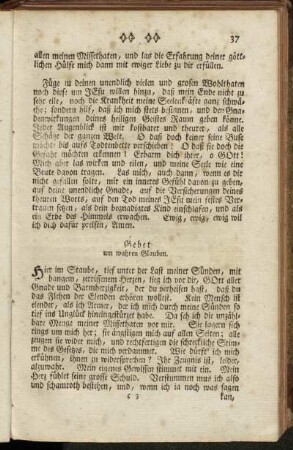 Gebet um wahren Glauben. - Ein anders Gebet um Vergebung der Sünden.