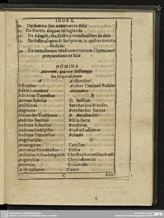NOMINA Autorum, quorum Testimonio hoc Scripto usi sumus