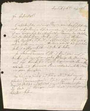 Brief von Albrecht Wilhelm Roth an Friedrich Julius Voigt