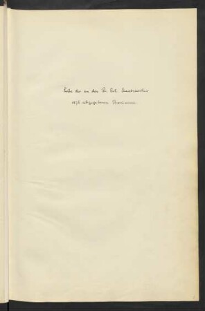 Liste der im Jahr 1875 an das Geheime Staatsarchiv abgegebenen Borussica-Hss.