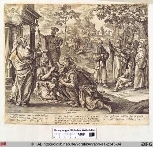 Der Heilige Petrus predigt in Caesarea