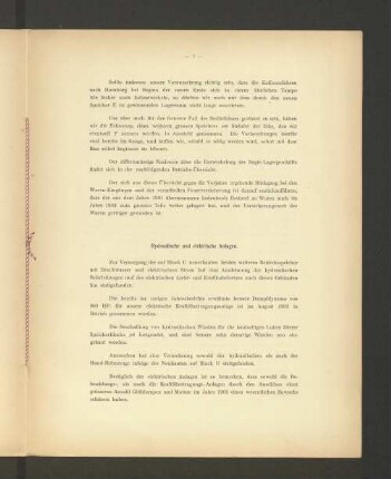 Hydraulische und elektrische Anlagen.