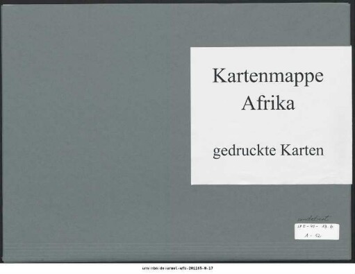 Westliche Sahara, Senegambien, Liberia, oberer Niger : undatiert : Kartensammlung