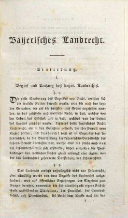 Grundriß des bayerischen Landrechts