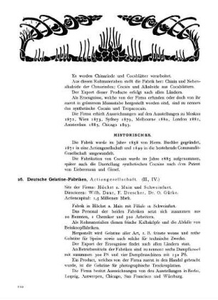 26. Deutsche Gelatine-Fabriken, Actiengesellschaft.