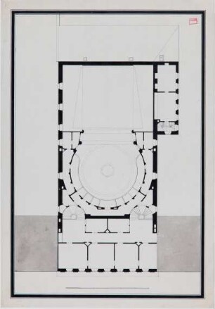 Theater in Koblenz - Grundriss des zweiten Obergeschosses und des zweiten Ranges