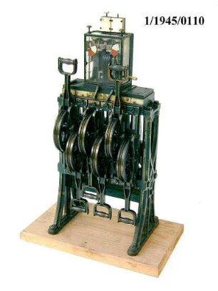 Weichen- und Signalstellwerk Siemens, Steigbügel, Modell 1:5